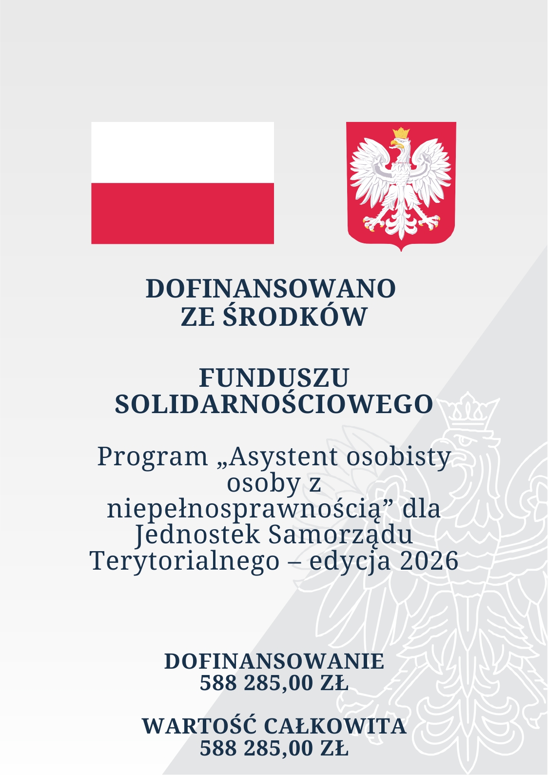 Świadczenie usług asystencji osobistej dla osób w spektrum autyzmu – edycja 2026